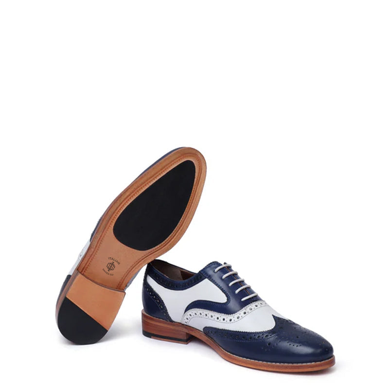 Men Chic Dual Tone Lace Up Oxford Shoes