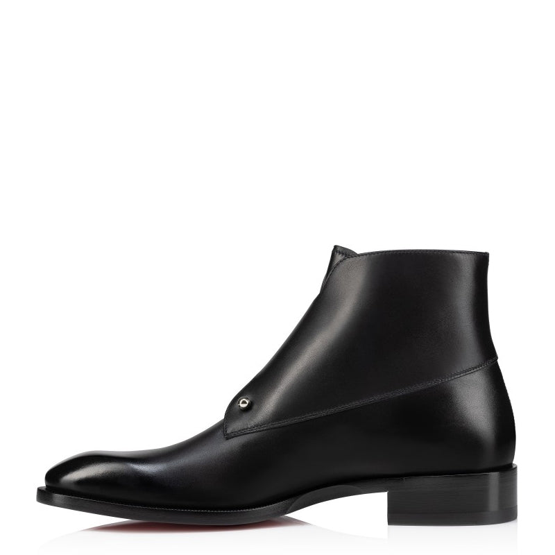 Double Monk Solid Leather High Ankle Boot