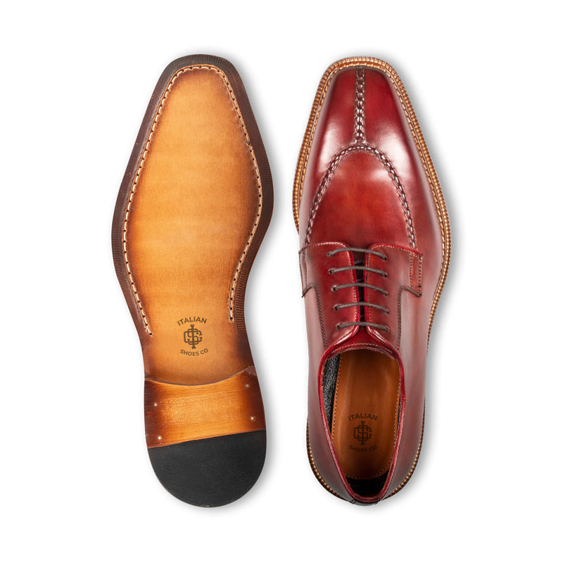 Polished Shiny Leather Formal Derby Shoe
