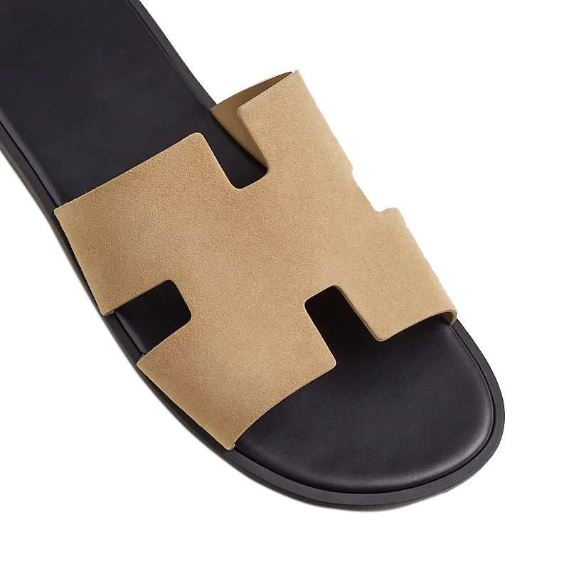 Haven Suede H Style Slip On Olive