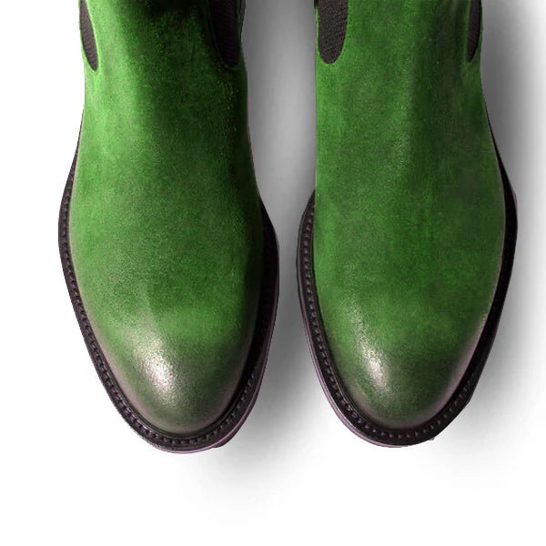 Classic Chelsea Coloured Suede Leather Boots