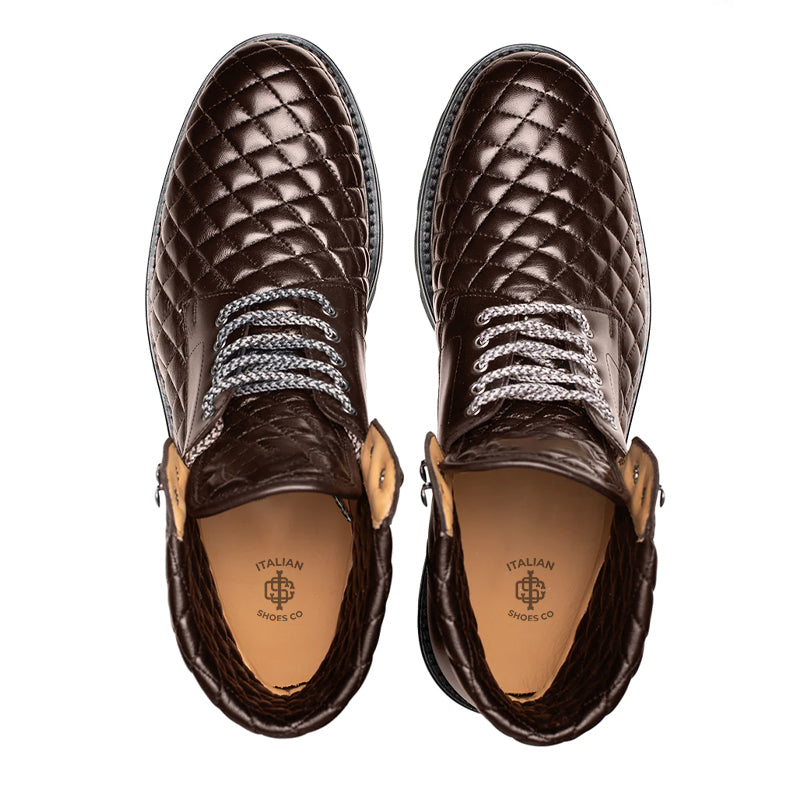 Brown Timeless Lace-Up Leather Boots