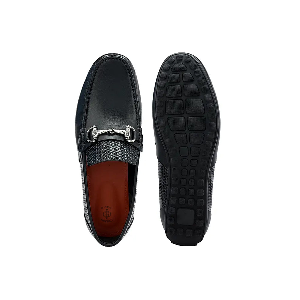 Luxury Stylish Leather Buckled Driving Tan Loafer