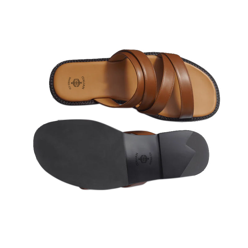 Men's Black Strappy Comfort Sandal