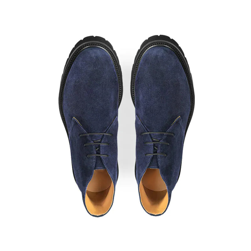 Suede Luxury Solid Leather Chukkas Boot Cocoa Brown