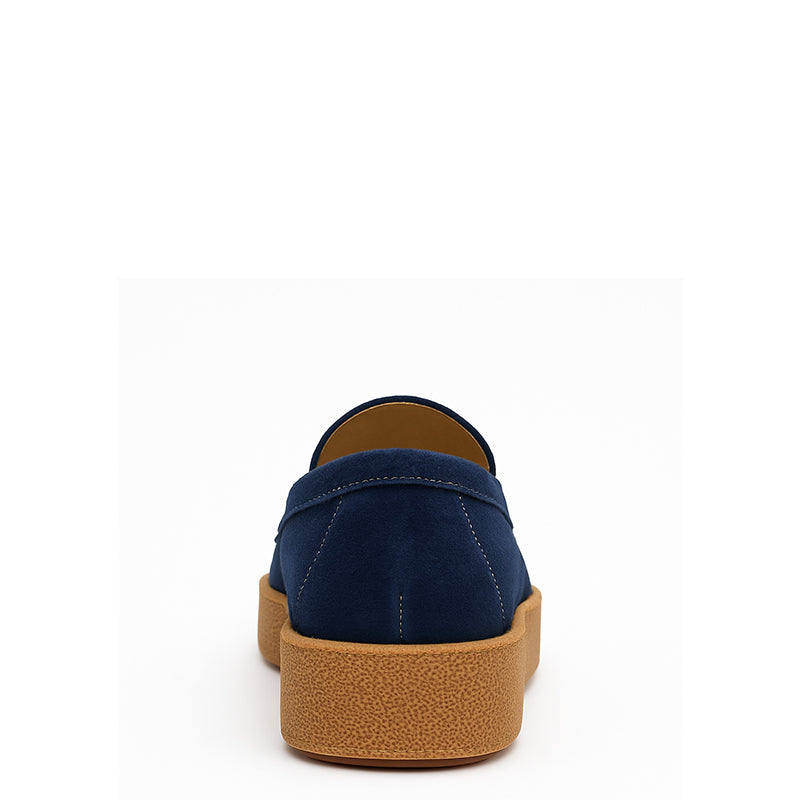 Men Suede Round Toe Loafer