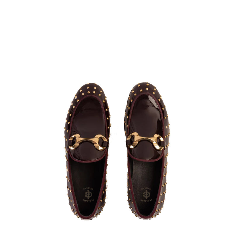 Spike Leather Bit Dress Loafer Men Shoe