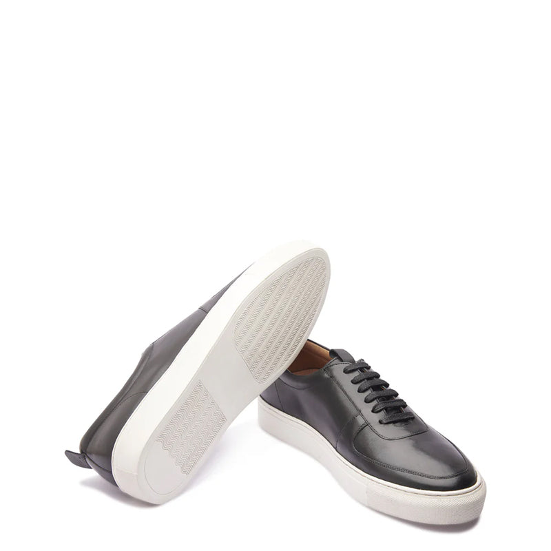 Men Casual Leather Lace Up Sneakers