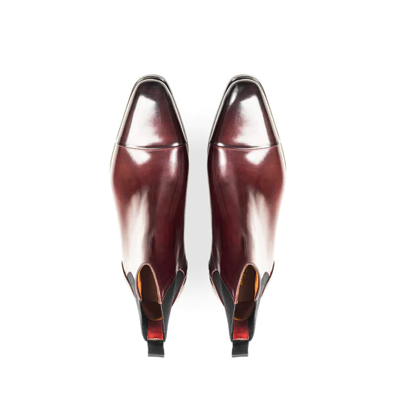 Midnight Classic Shiny Leather Chelsea Boot