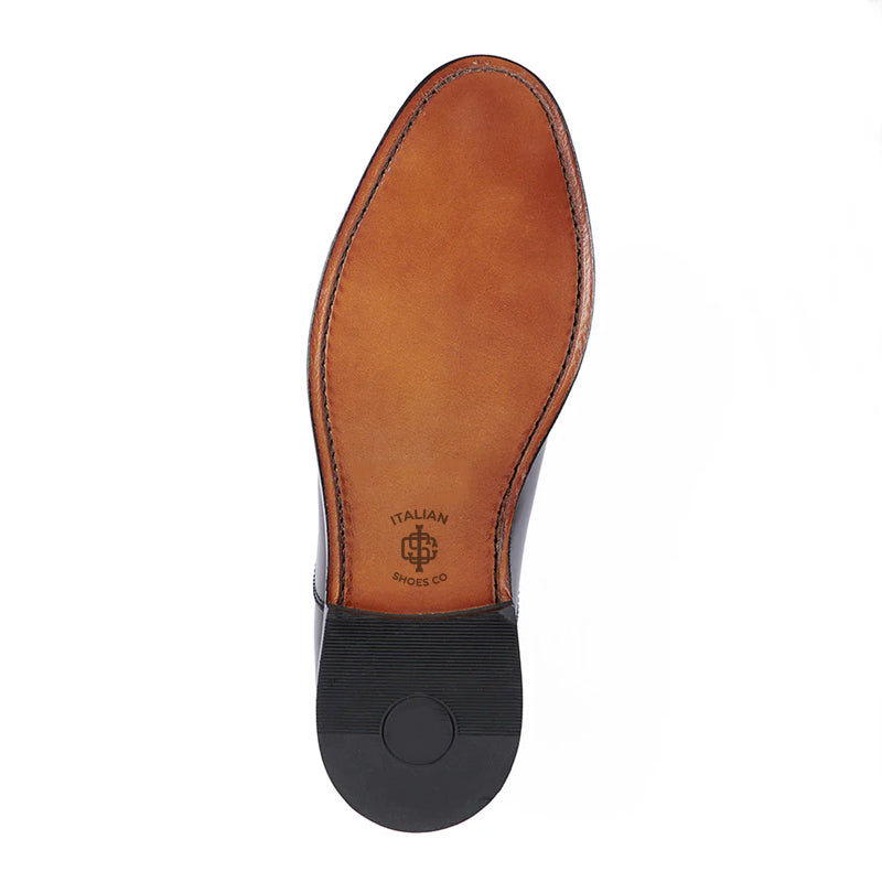 Classic Design Leather Cap Toe Oxford Shoes