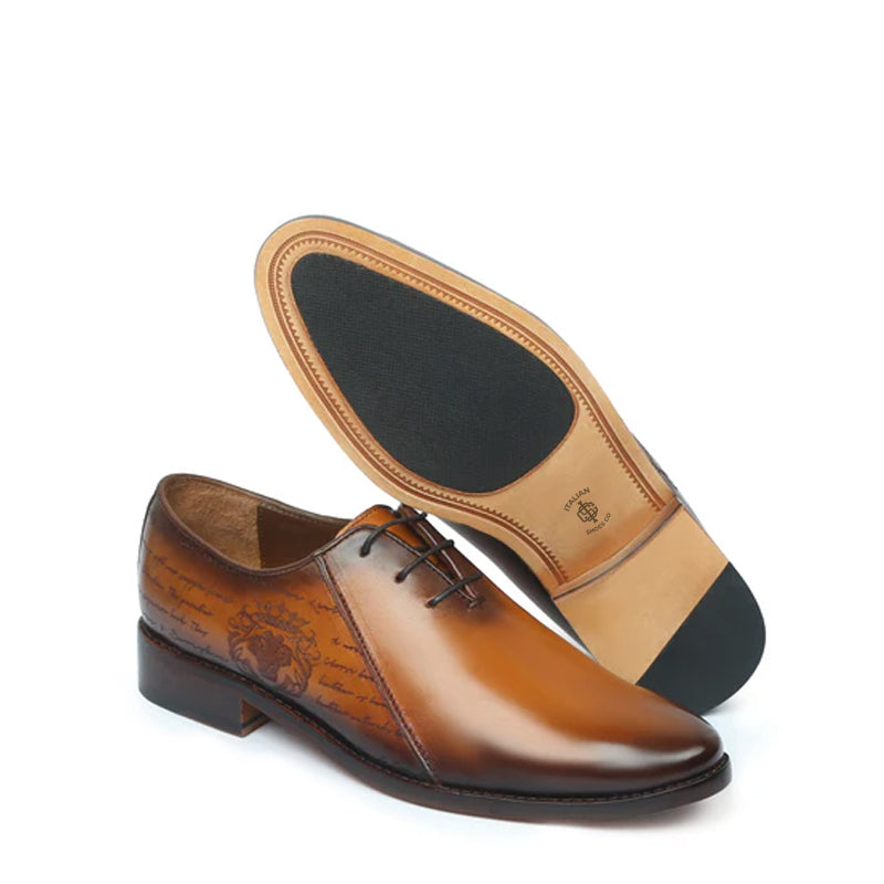 Leather Lace Up Oxford Shoes For Men