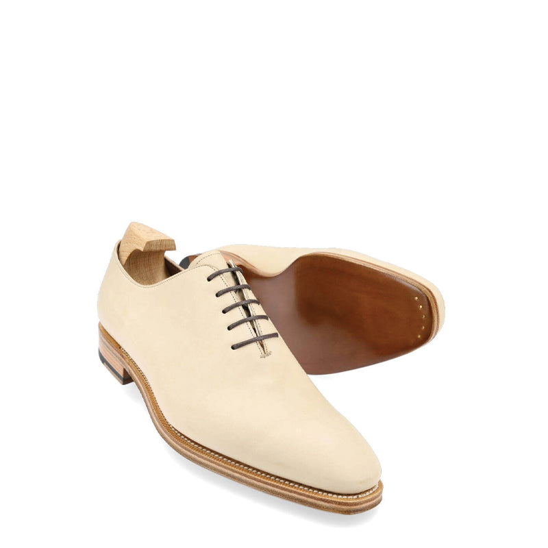 Plain Wholecut Solid Leather Oxford Shoe