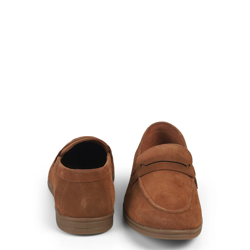 Suede Casual Leather Penny Blue Loafer For Men