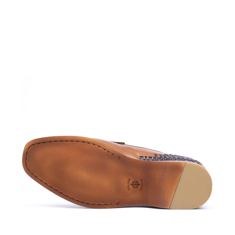 Men Slip-On Leather Tassel Loafer