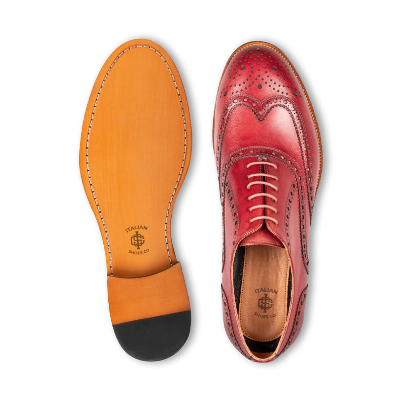 Classic Design Wingtip Pure Leather Oxford Shoe