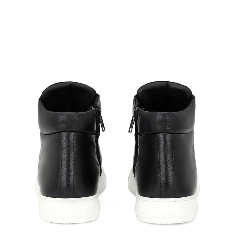 Men Lace Up Leather Handcrafted Sneakers