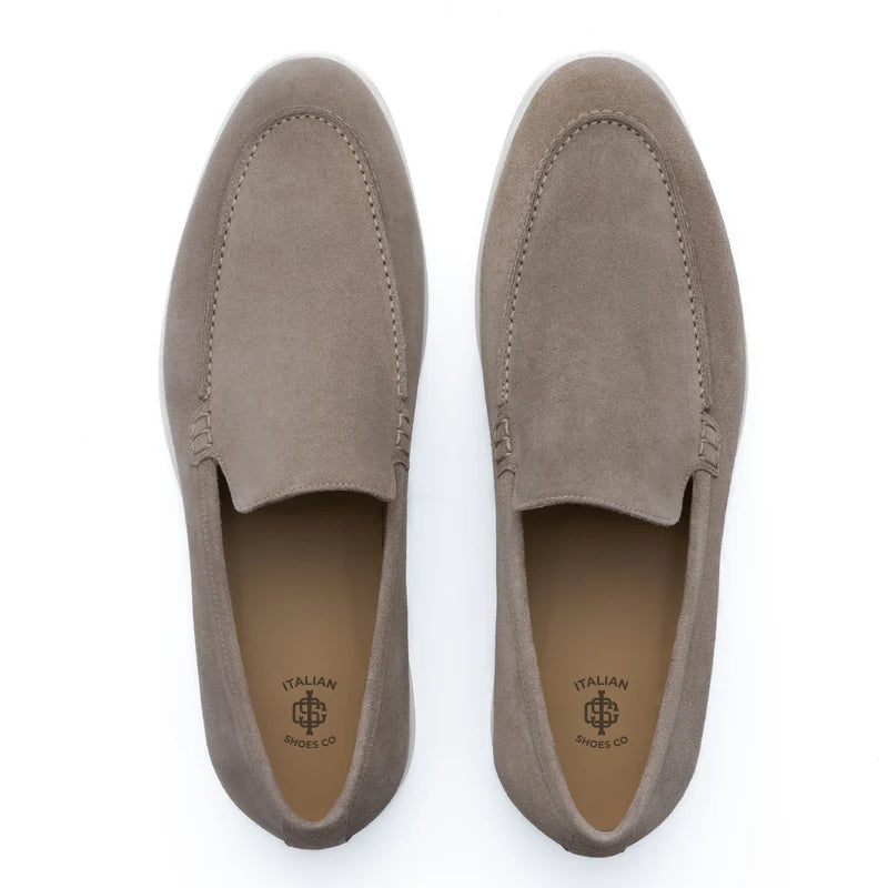 Premium Suede Leather Blue Loafer For Men