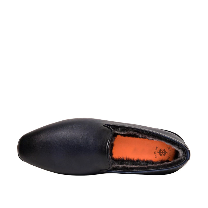 Premium Polished Leather Slip On Loafer