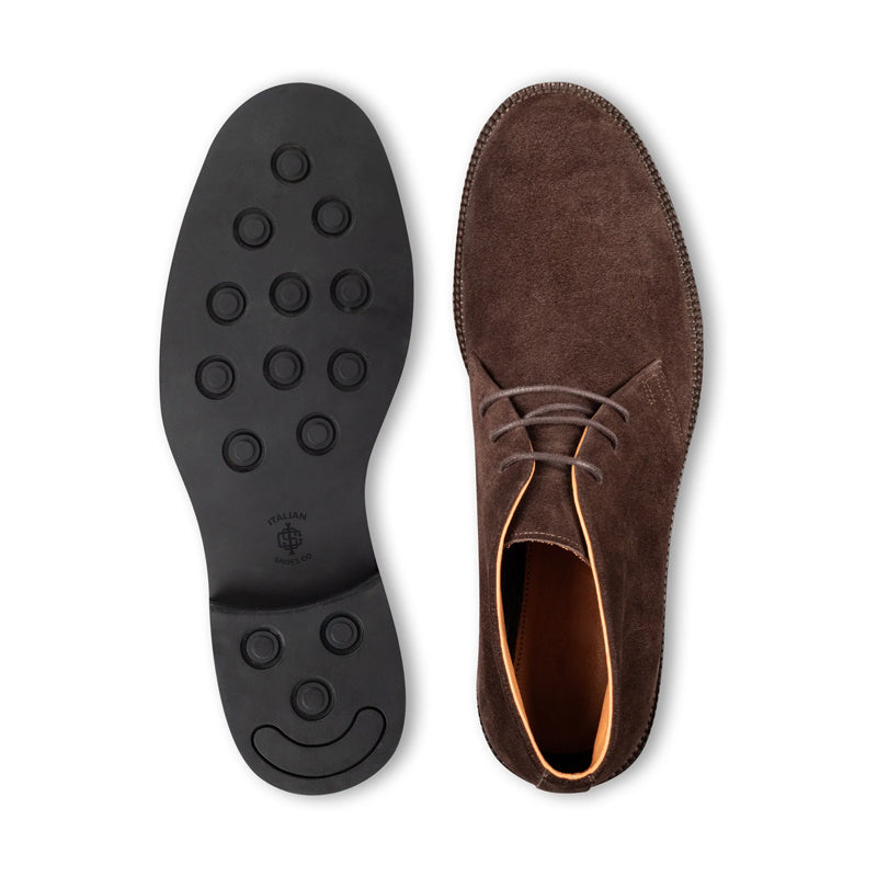 Suede Classic Leather Chukkas  Off White Boot For Men