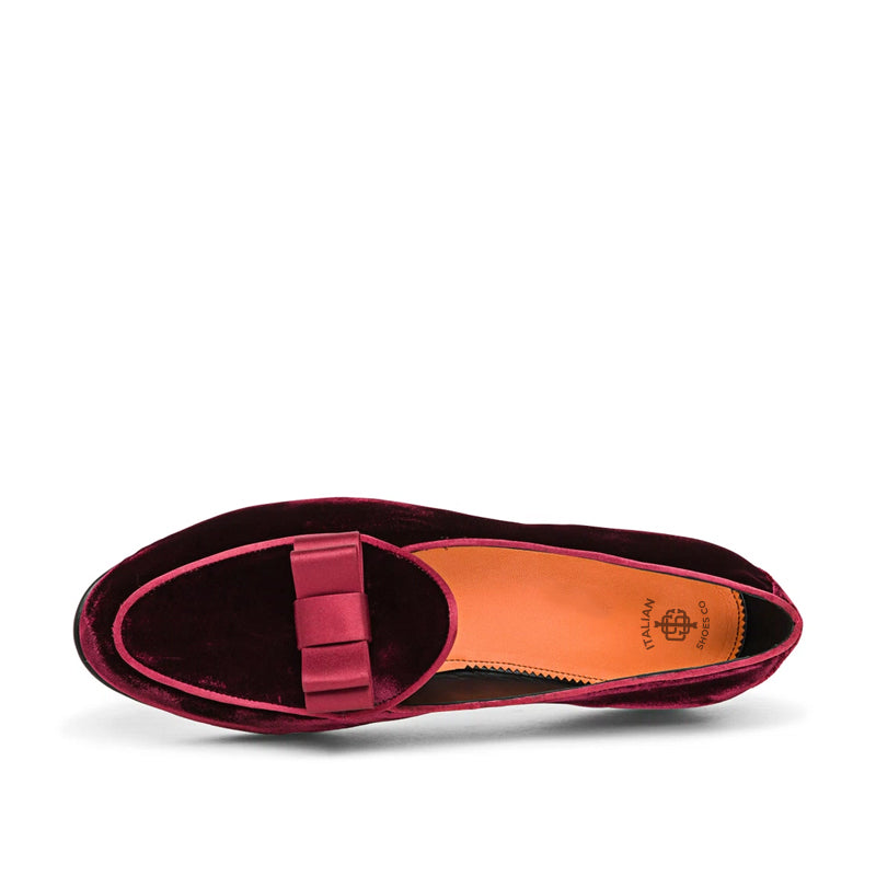 Men Burgundy Slip-On Andrea Loafer