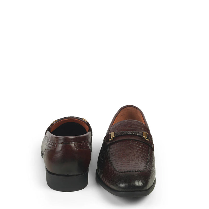 Men Crocodile Pattern Leather Stylish Loafer
