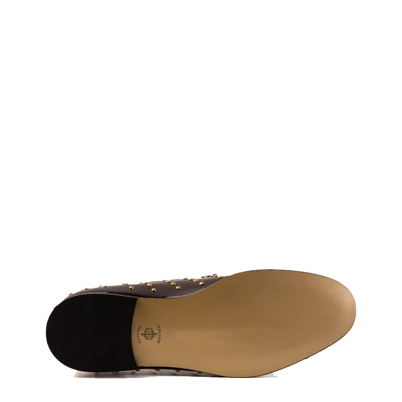 Spike Leather Bit Dress Loafer Men Shoe