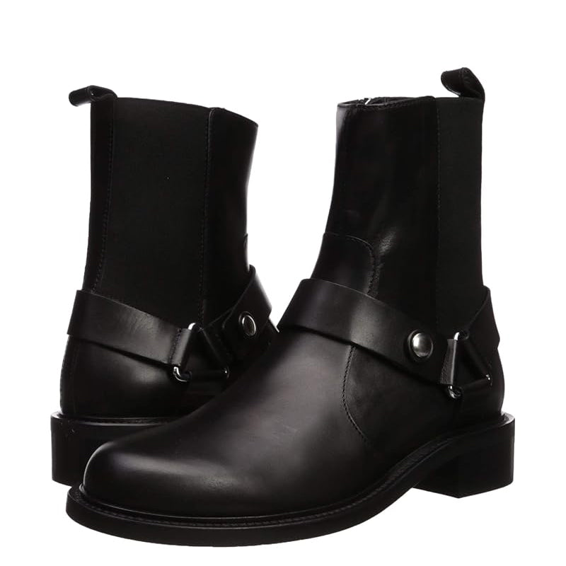 Men s Black Calf Leather Jodhpur Boot