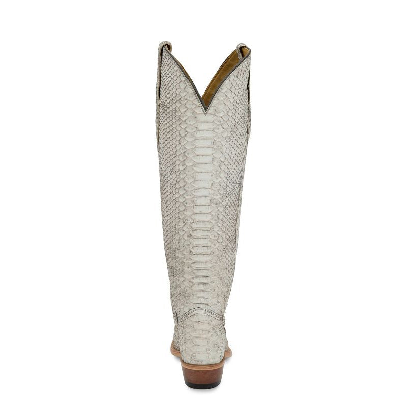 Python Leather Cow Boy Boots