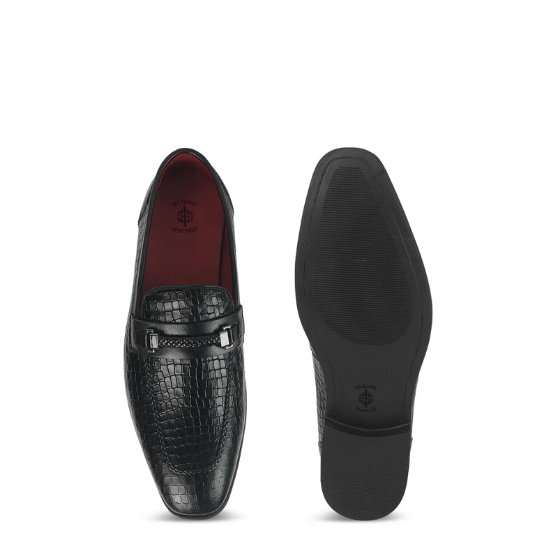 Men Crocodile Pattern Leather Stylish Loafer