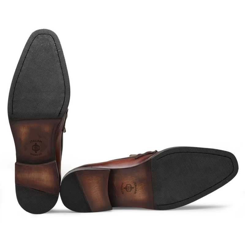 Classic Design Penny Tassel Leather Brown Loafer