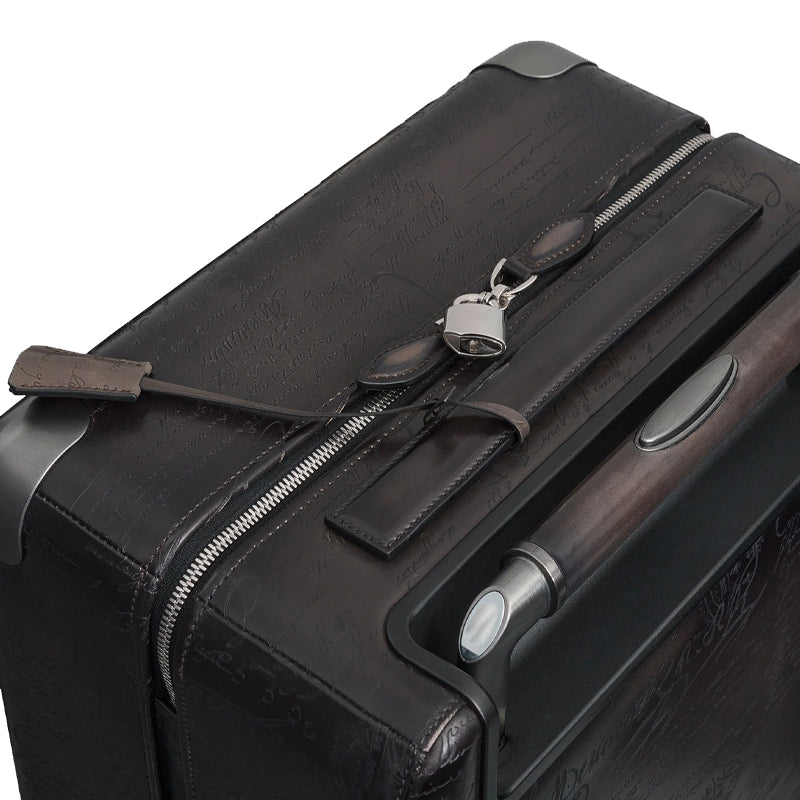 Luxury Eel Leather Trolley Case