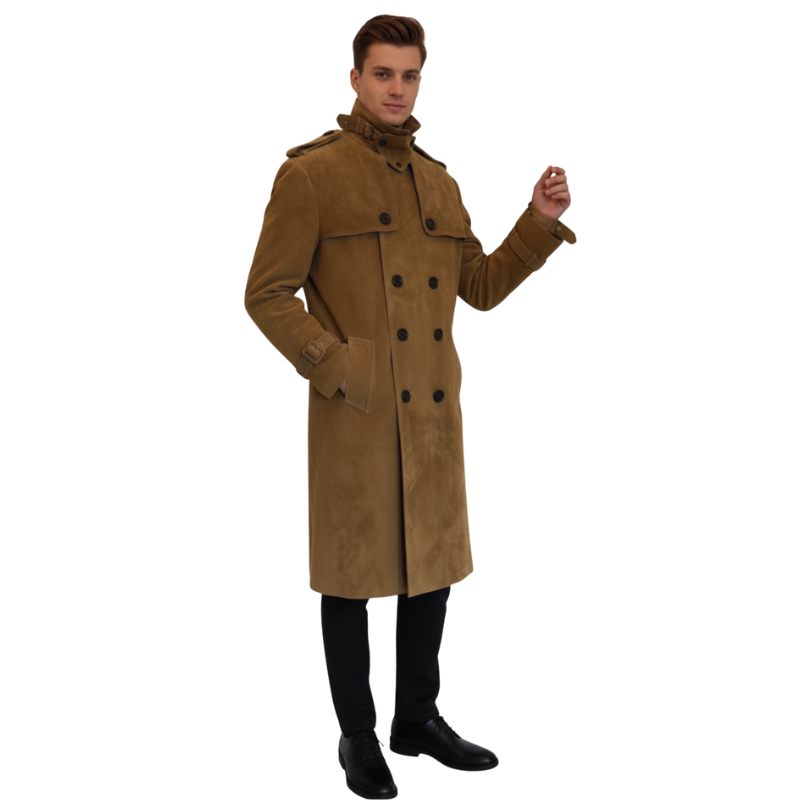 Vintage Suede Long Coat