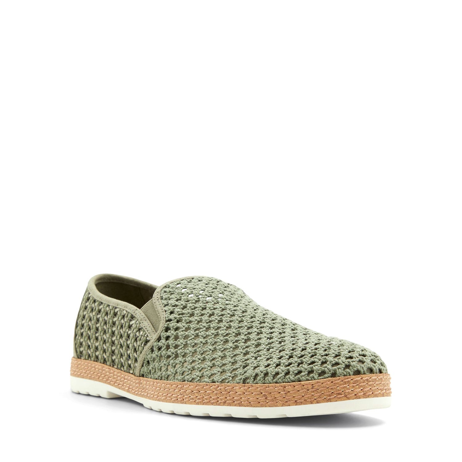Green Braided Thread Designer Loafers