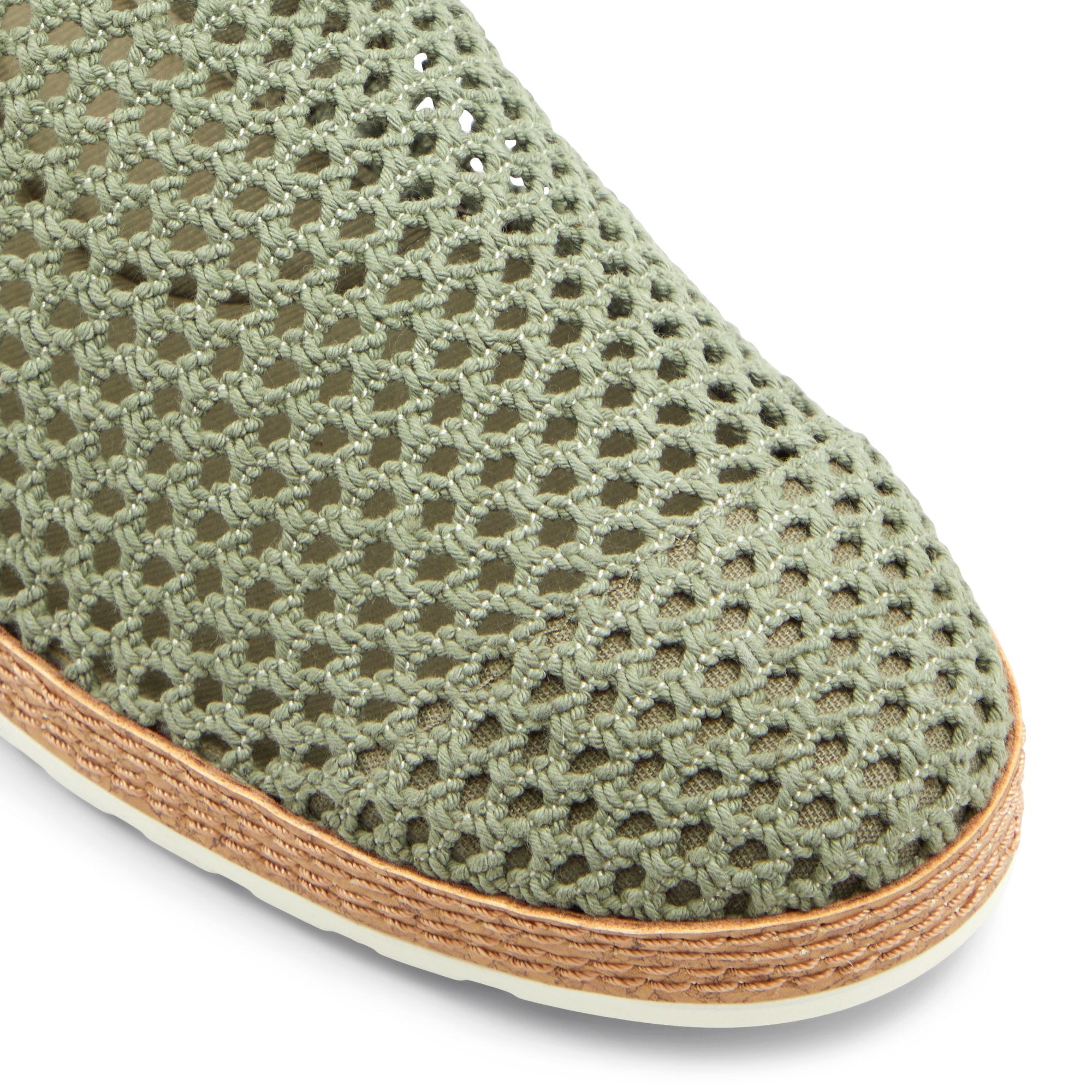 Green Braided Thread Designer Loafers