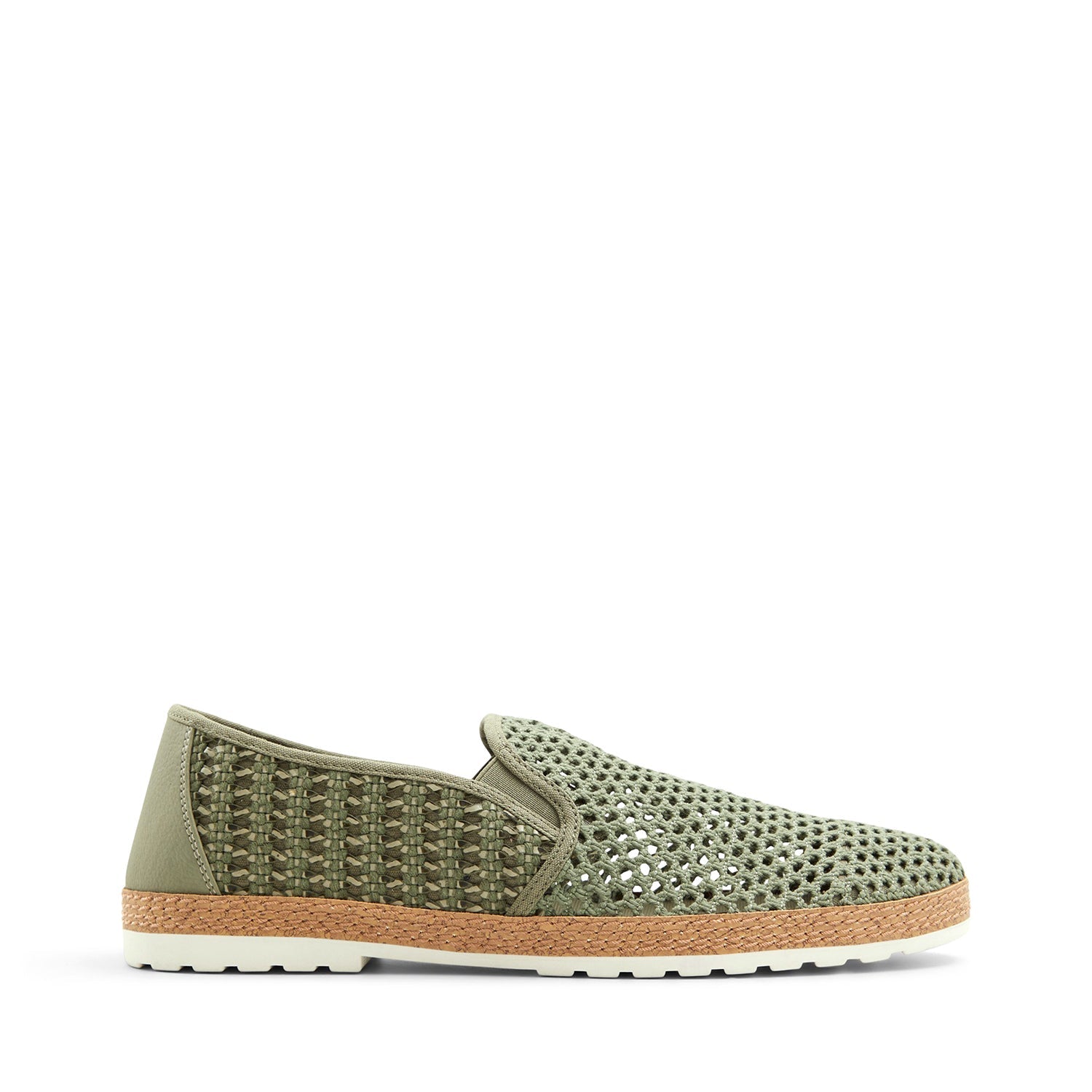 Green Braided Thread Designer Loafers