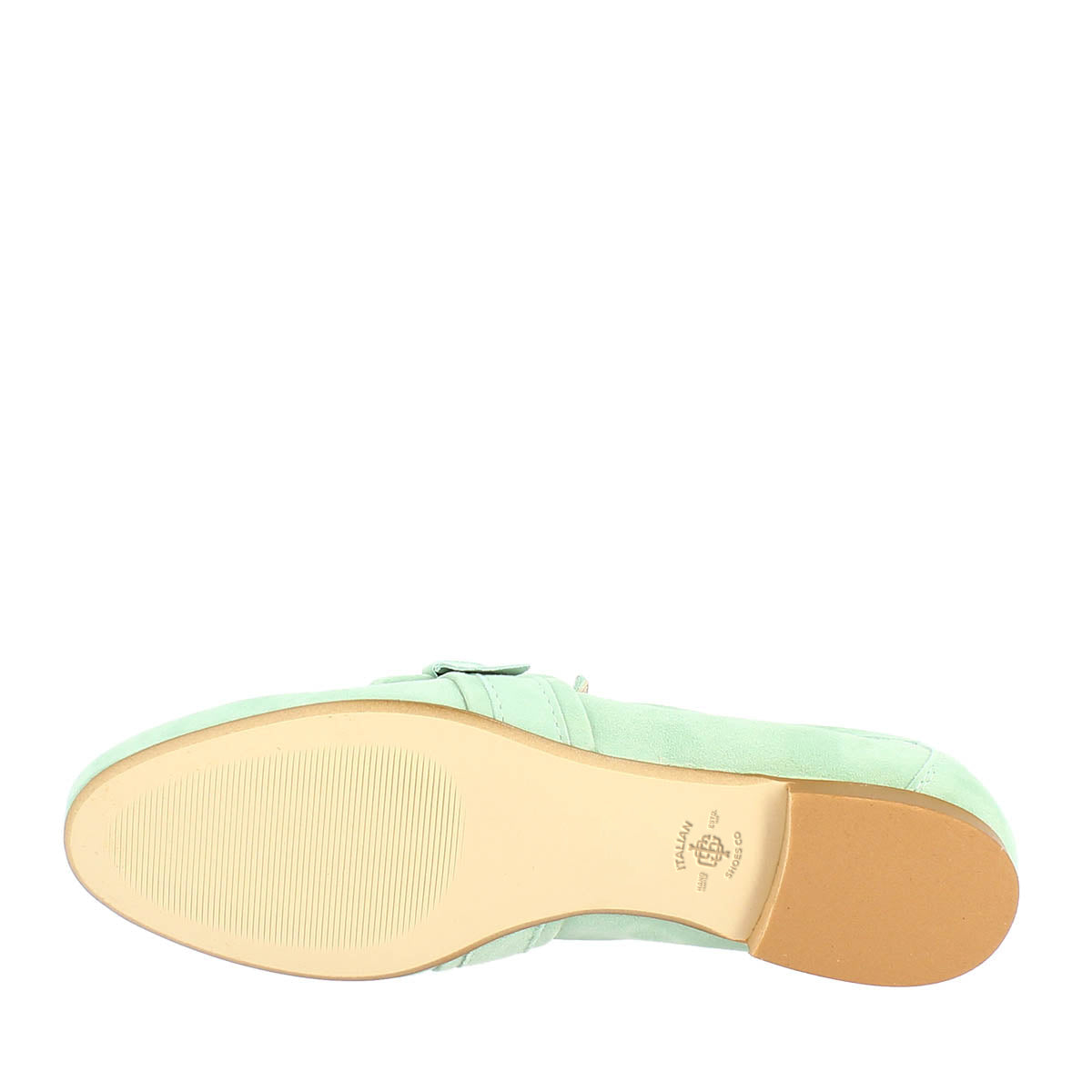 Women's Moccasin in Mint Suede