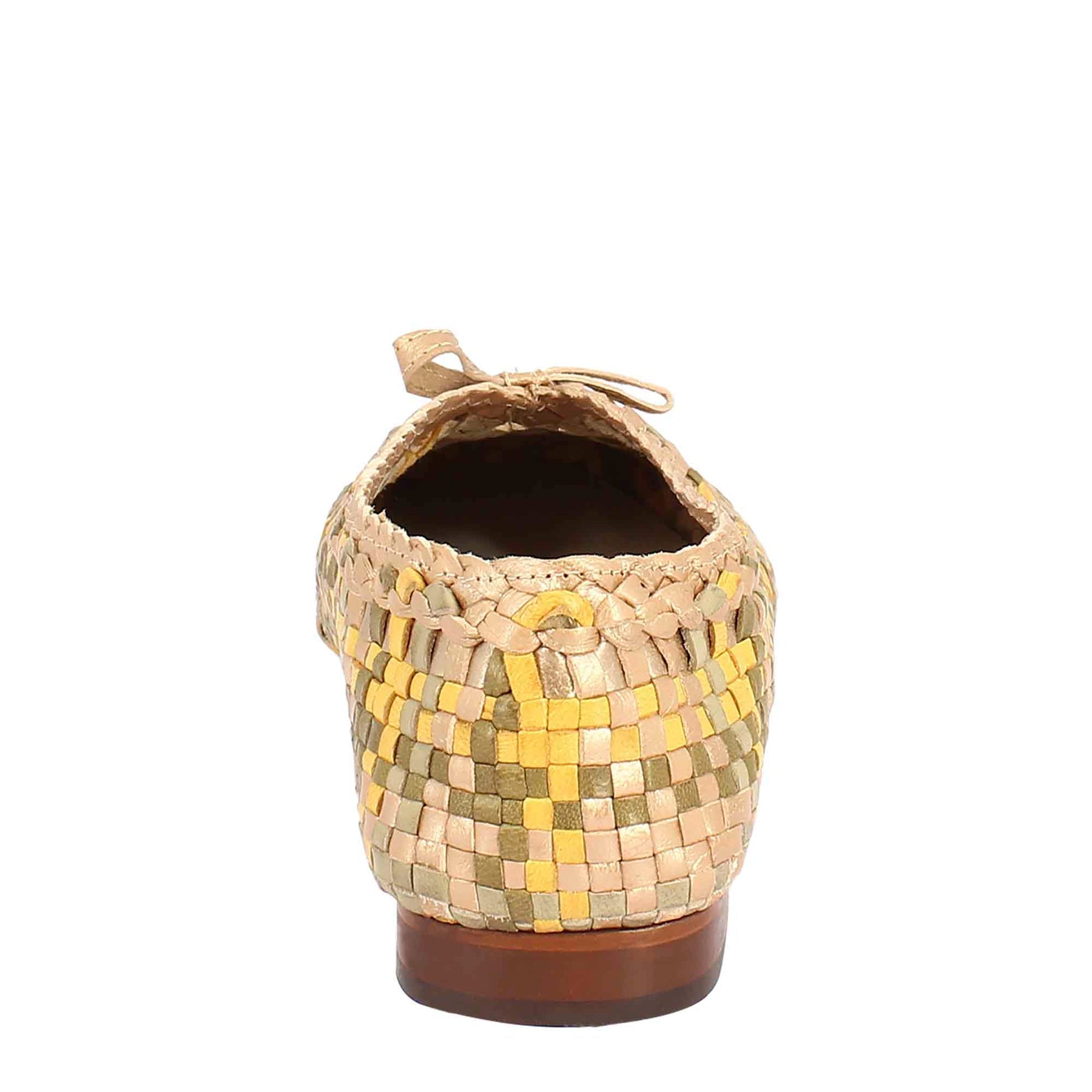 Women's loafers Multicolor Woven Leather