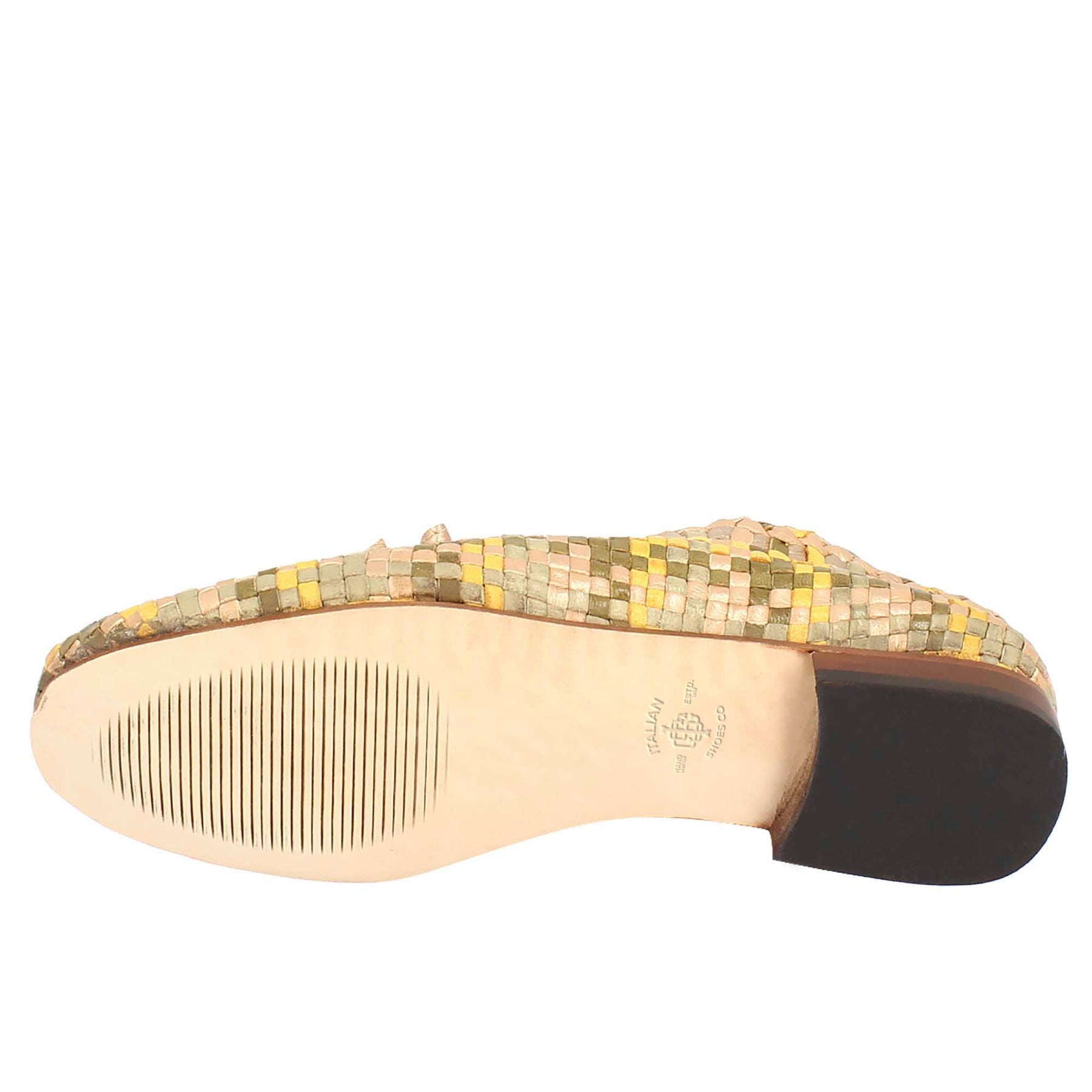 Women's loafers Multicolor Woven Leather