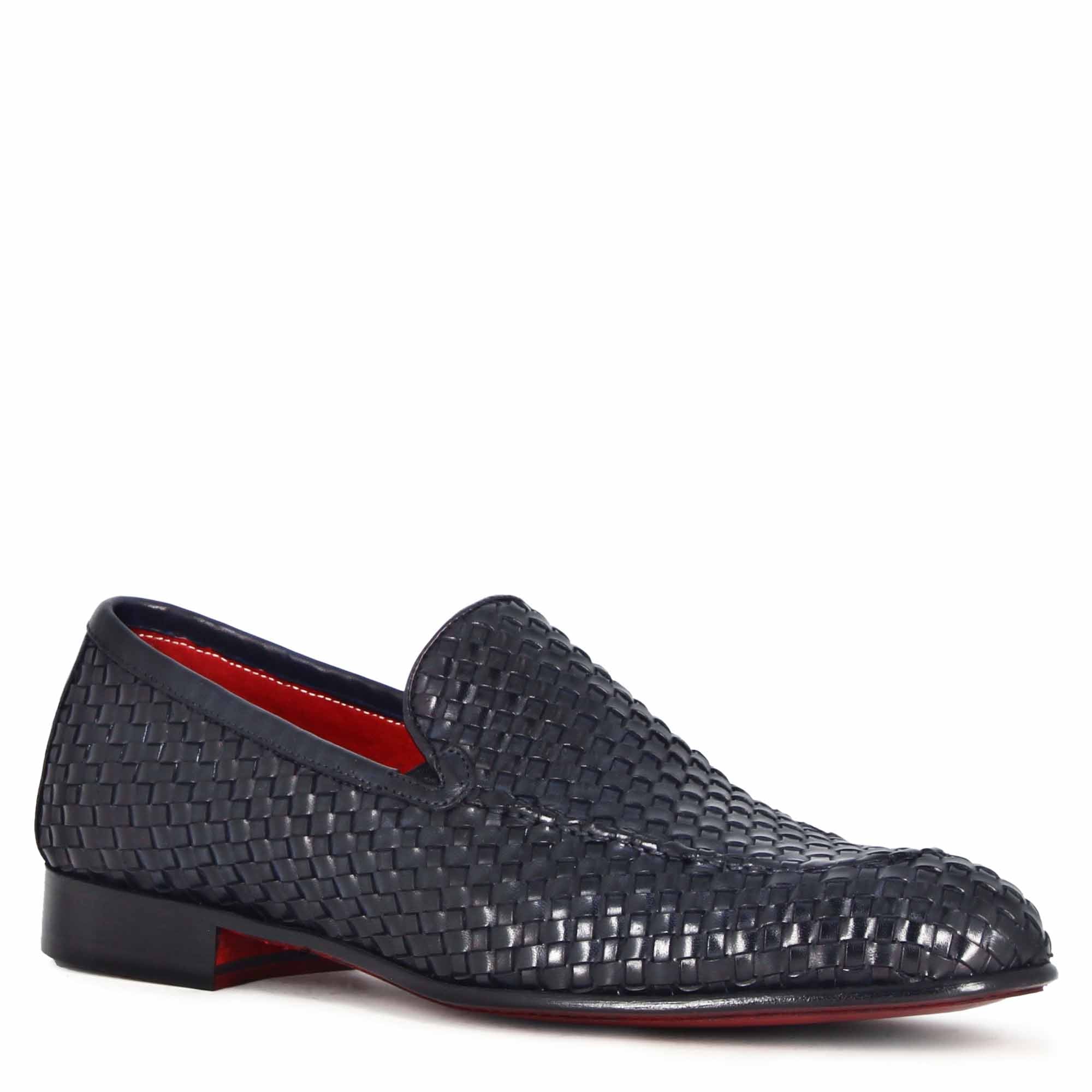 Woven Leather Loafer