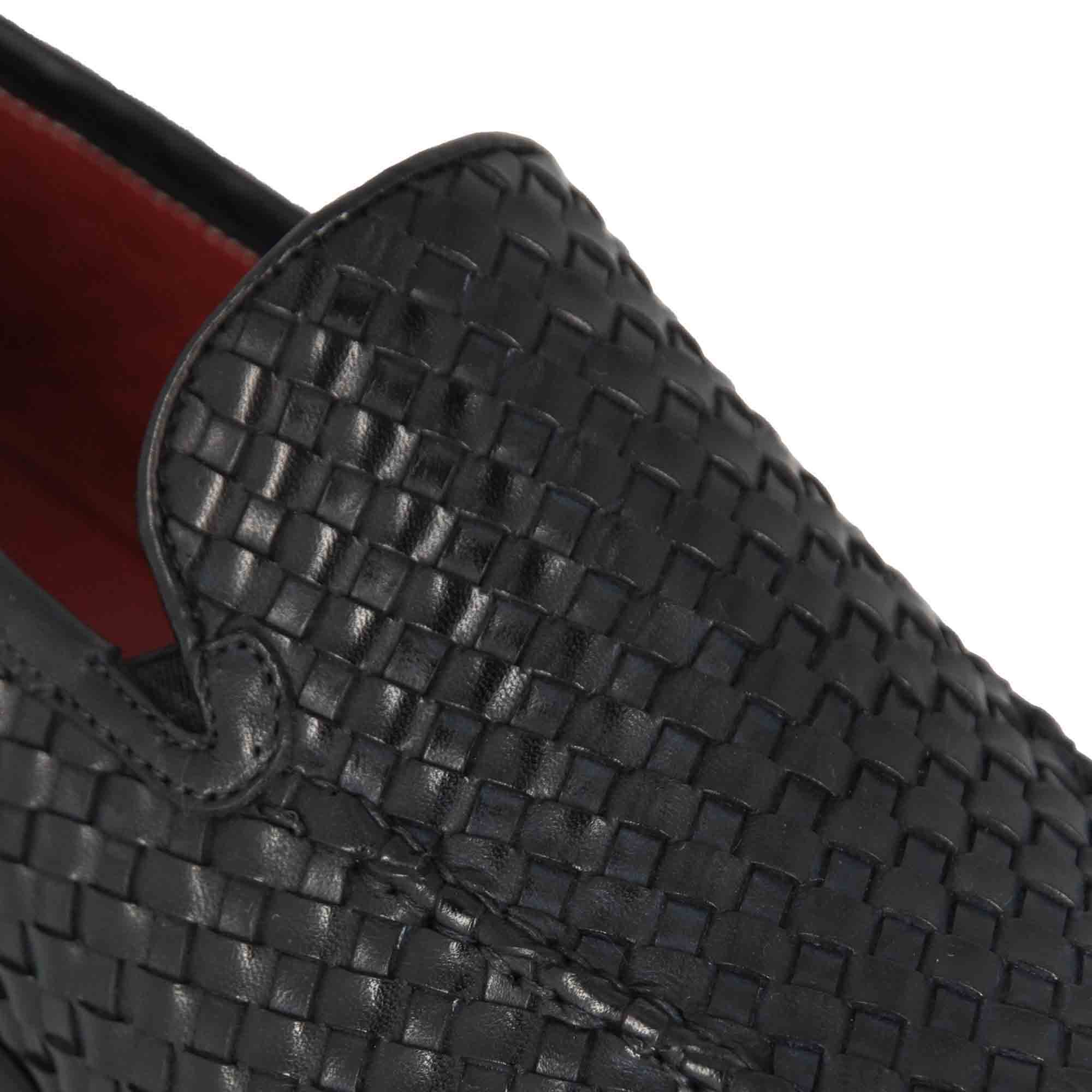 Woven Leather Loafer