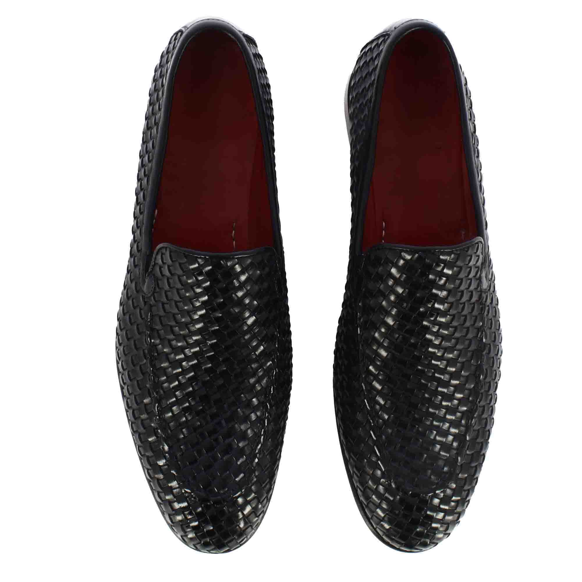 Woven Leather Loafer
