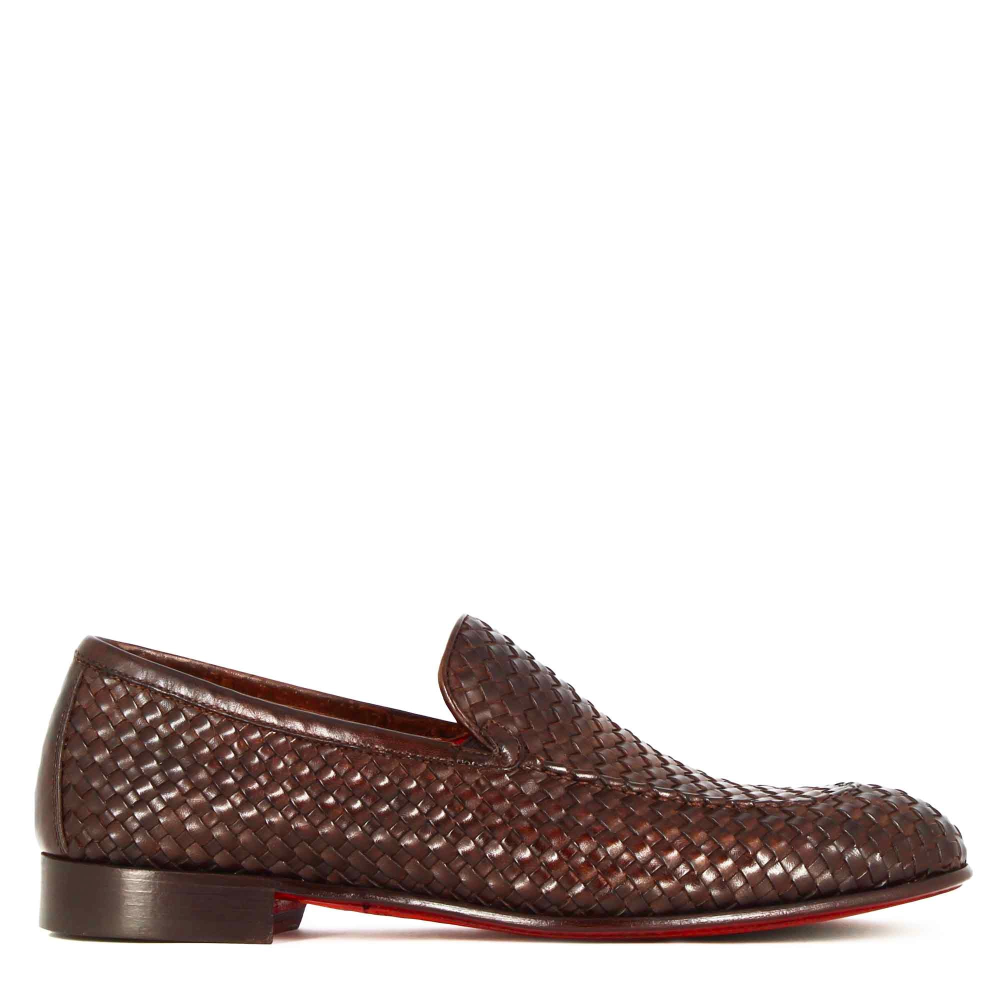 Woven Leather Moccasin