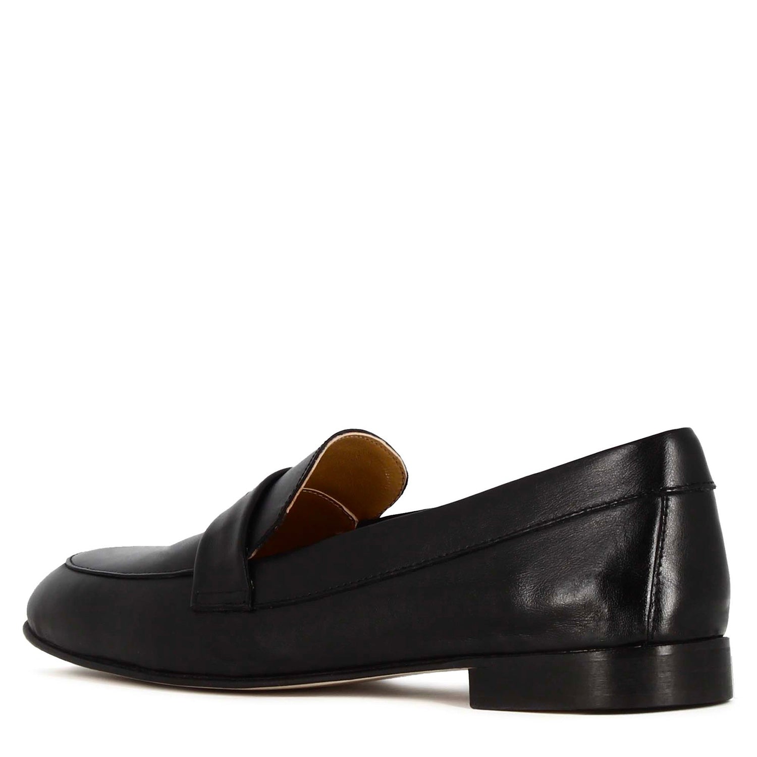 Handmade Black Leather Women's Moccasin