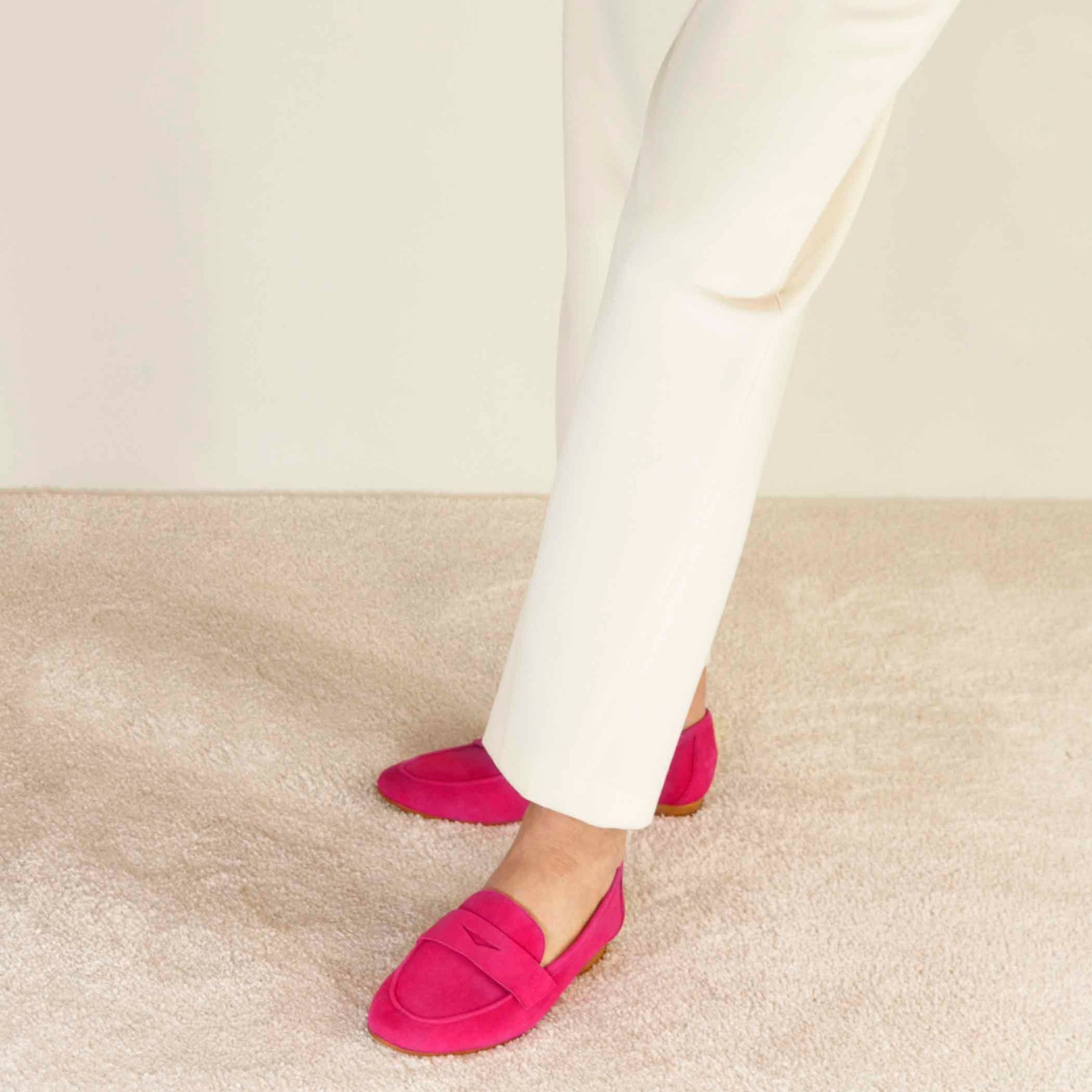 Pink Suede Women's Moccasin