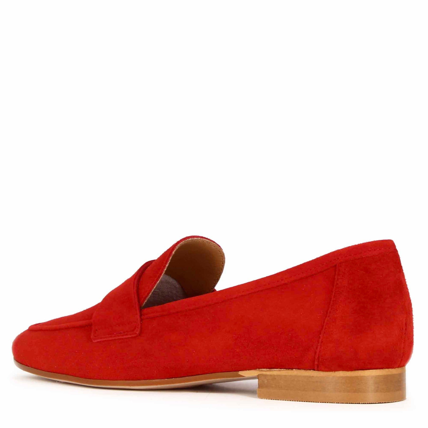 Red Suede Women's Moccasin