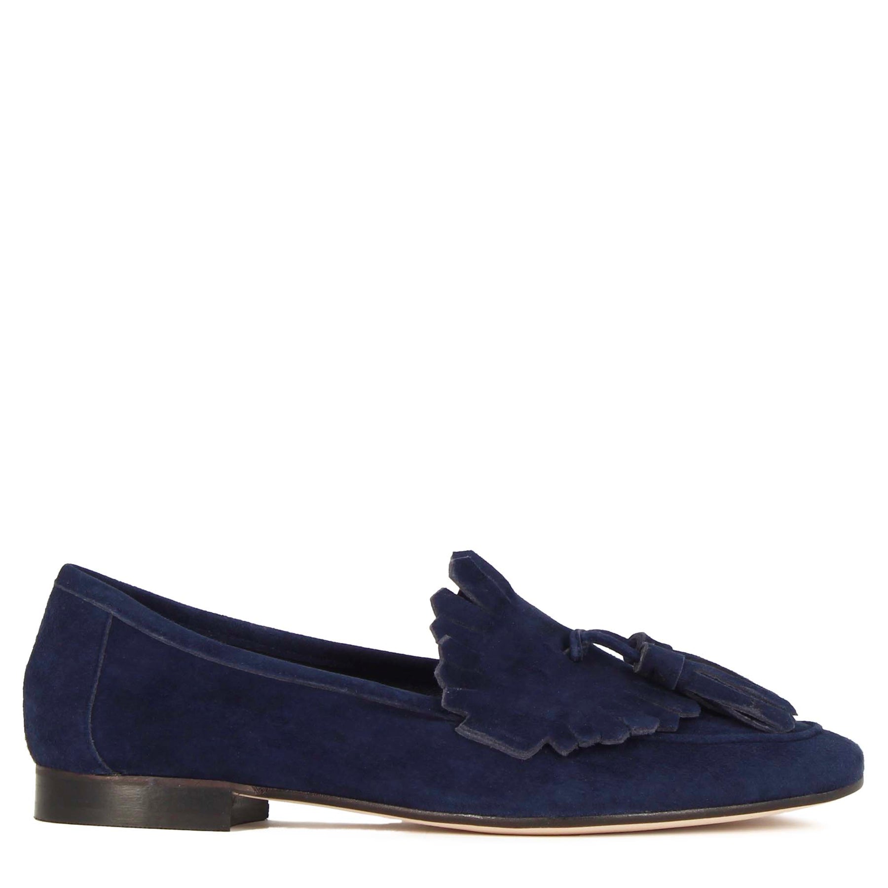 Suede Blue Women's Moccasin