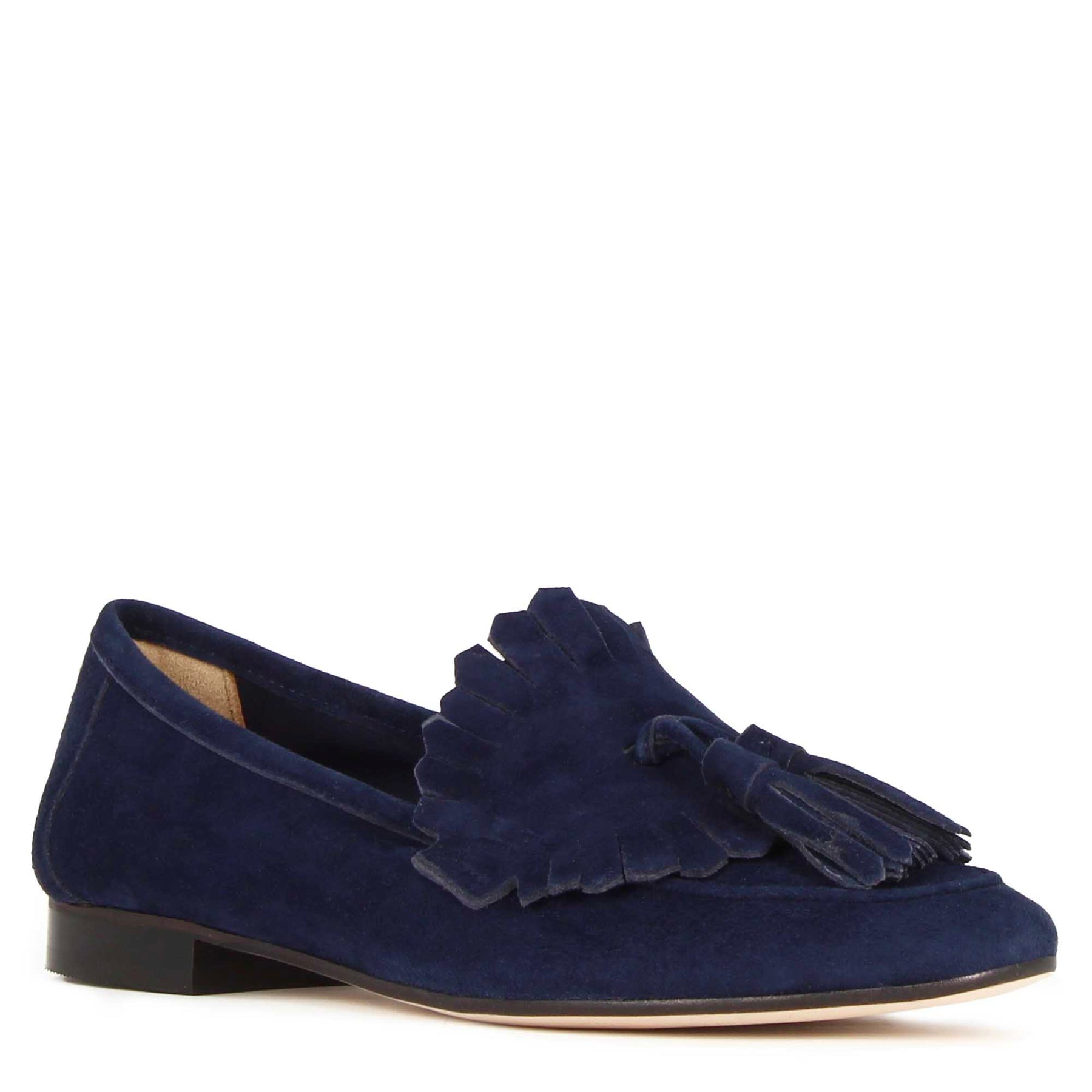 Suede Blue Women's Moccasin