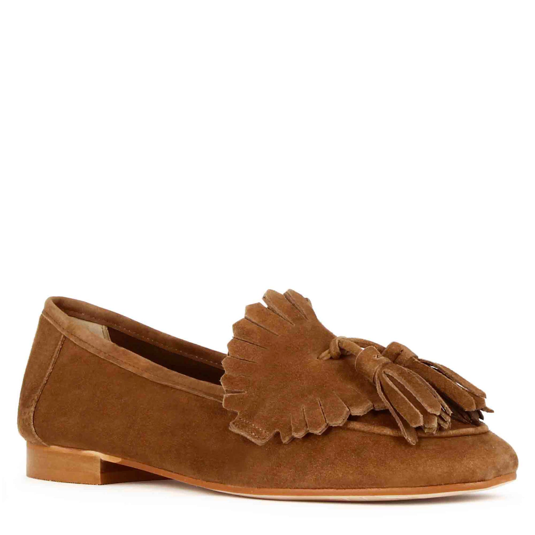 Brown Suede Women's Moccasin