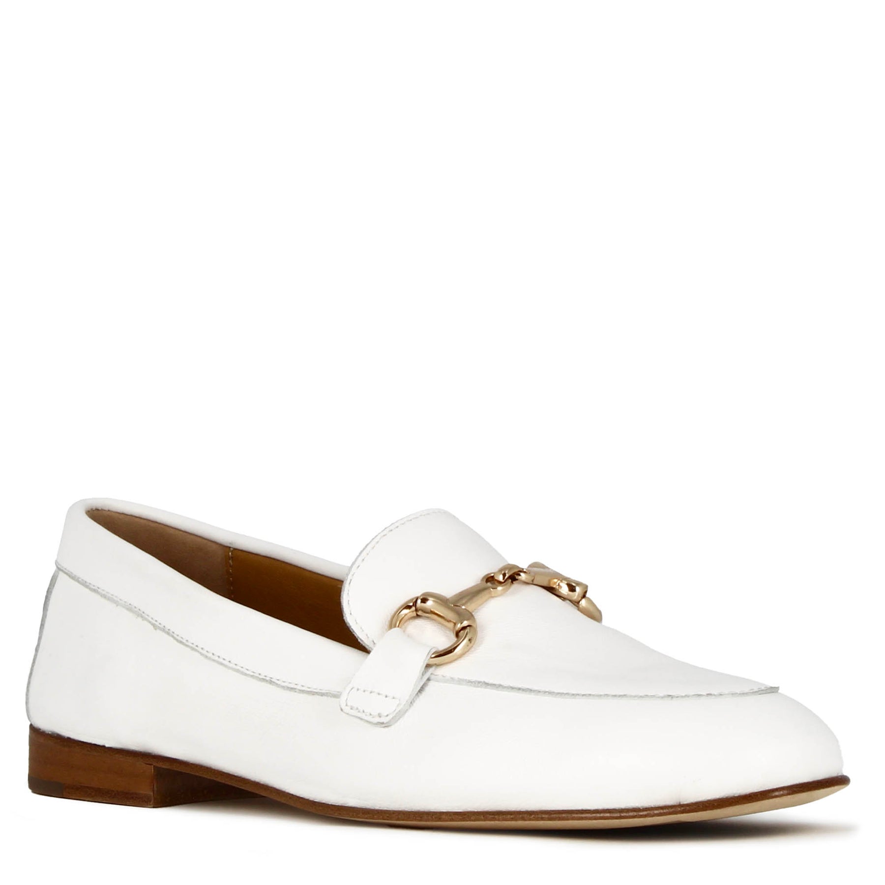 White Leather Women's Moccasin
