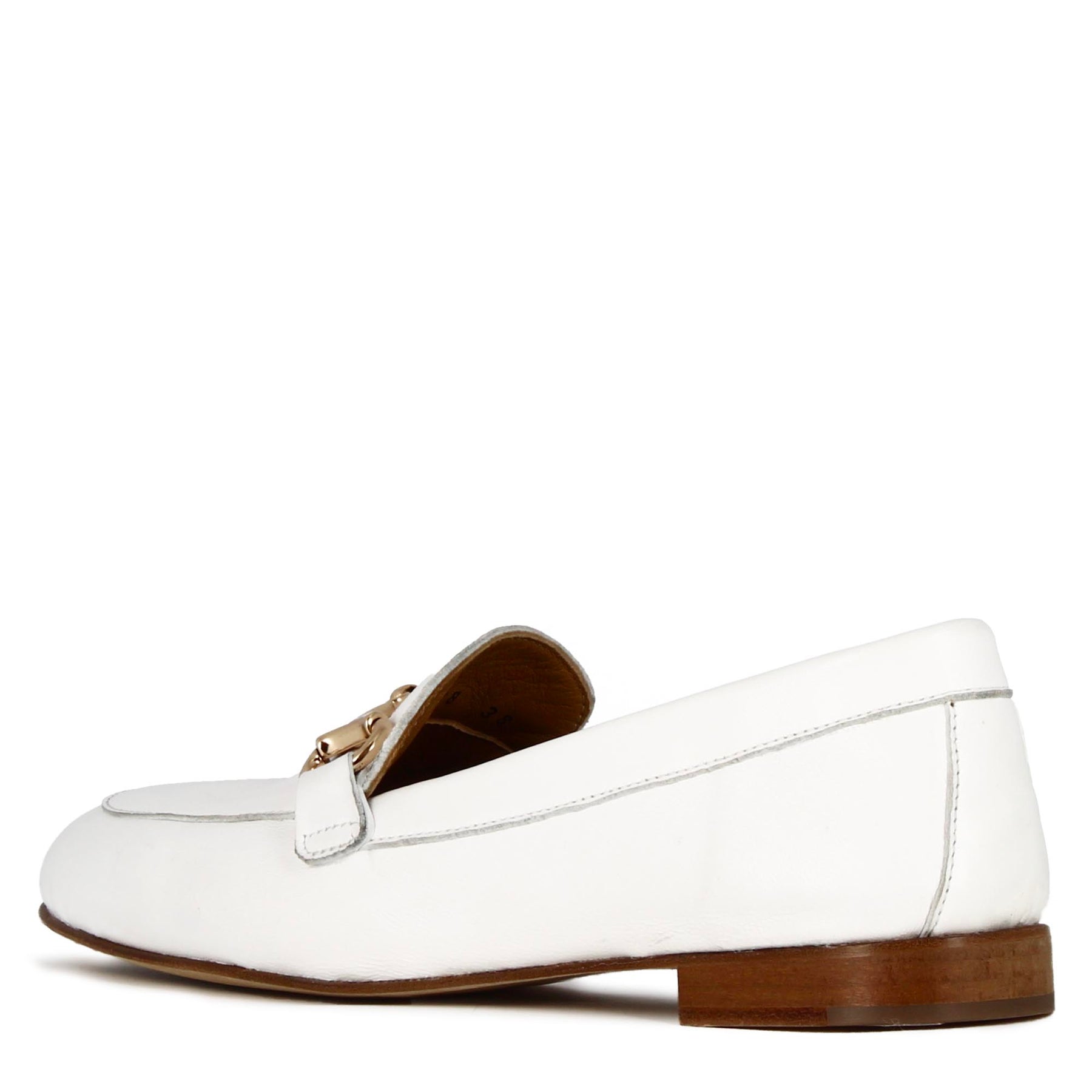 White Leather Women's Moccasin